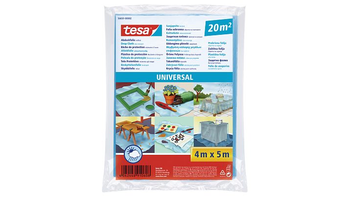 Uždengimo plėvelė Tesa Drop Cloth Universal 4,0x5,0m